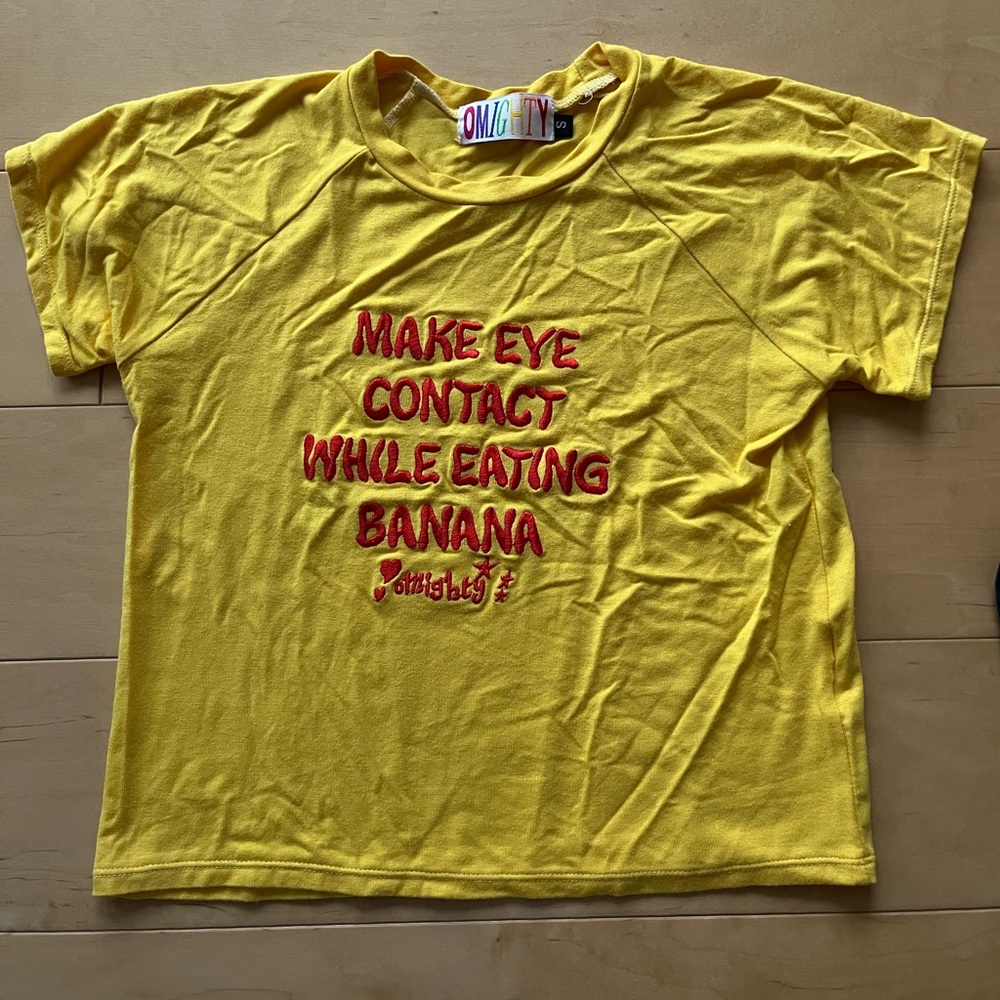 VINTAGE Omighty Banana baby tee
